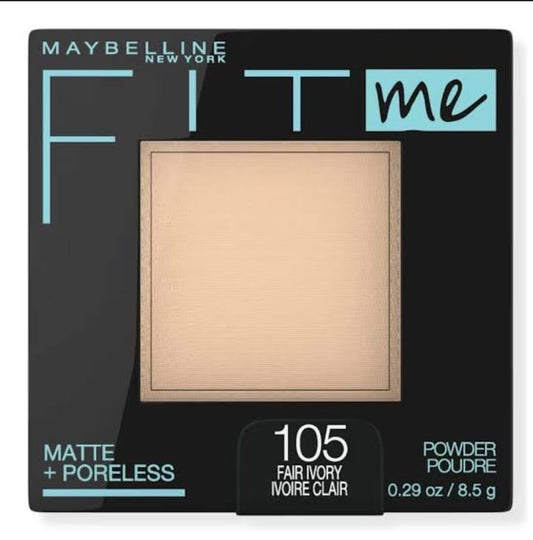 The Maybelline Fit Me Matte + Poreless Pressed Powder in shade 105 Natural Ivory