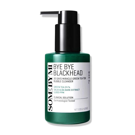 Some By Mi - Bye Bye Blackhead 30 Days Miracle Green Tea Tox Bubble Cleanser - 120g