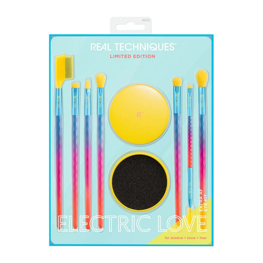 Real Techniques - Limited Edition Electric Love Extra AF Eye Kit - 8 Piece