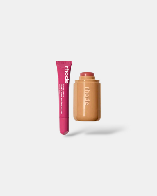 Rhode - sleepy girl Pocket Blush & raspberry jelly Peptide Lip Tint Duo